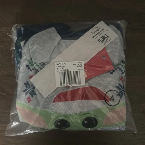 Jammies For Your Families® Star Wars The Mandalorian Grogu Aka Yoda Pajama Set - Picture 9 of 9